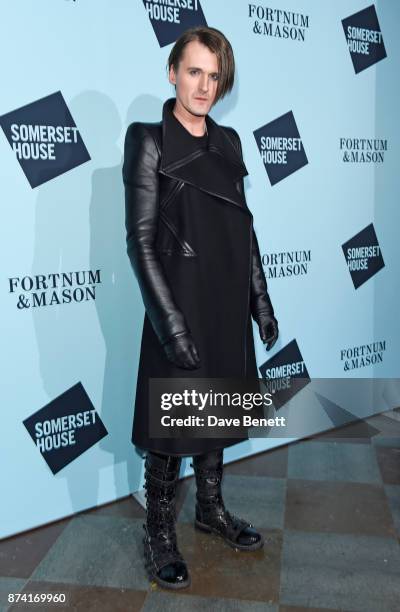 Gareth Pugh attends the opening party of Skate at Somerset House with Fortnum & Mason on November 14, 2017 in London, England. London's favourite...