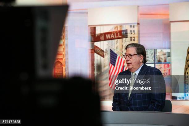 Lacy Hunt, chief economist at Hoisington Investment Management Co., speaks during a Bloomberg Television interview in New York, U.S., on Tuesday,...