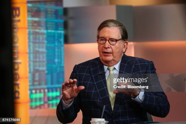 Lacy Hunt, chief economist at Hoisington Investment Management Co., speaks during a Bloomberg Television interview in New York, U.S., on Tuesday,...