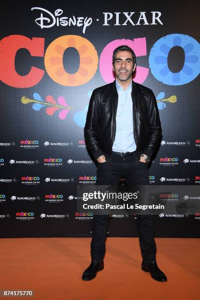 Ary Abittan attends the "Coco" Paris Special Screening at Le Grand Rex on November 14, 2017 in Paris, France.