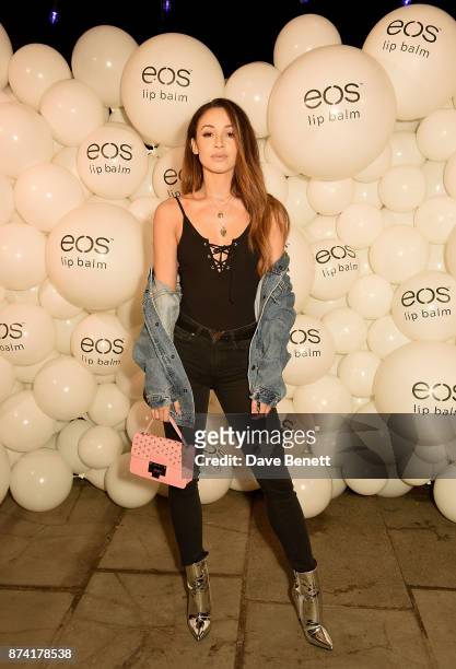 Danielle Peazer attends the EOS Lip Balm Winter Lips Party at Southbank Centre on November 14, 2017 in London, England.