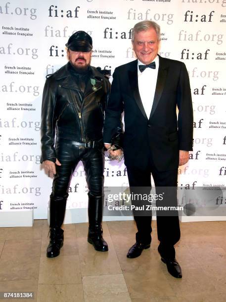 Peter Mariano and Sidney Toledano attend the 2017 Trophee Des Arts Awards Gala at The Plaza Hotel on November 13, 2017 in New York City.