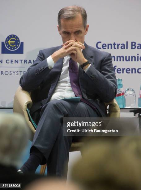 Communication conference challenges for policy, effectiveness, accountability and reputation in the main building of the European Central Bank. Mark...
