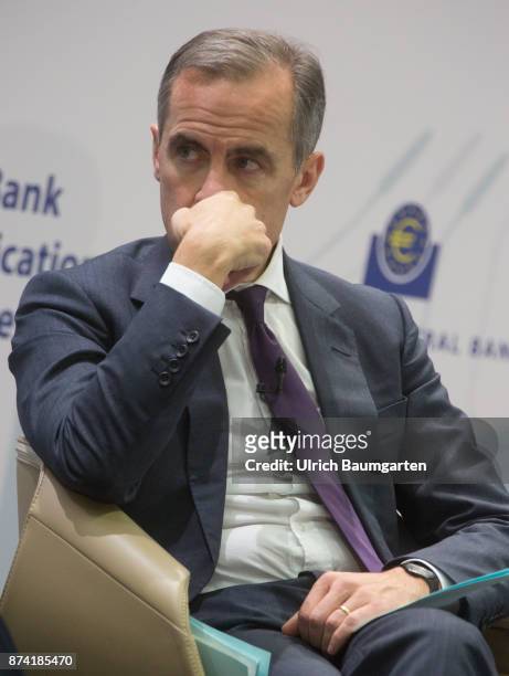 Communication conference challenges for policy, effectiveness, accountability and reputation in the main building of the European Central Bank. Mark...