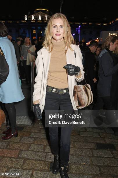 Donna Air attends the opening party of Skate at Somerset House with Fortnum & Mason on November 14, 2017 in London, England. London's favourite...