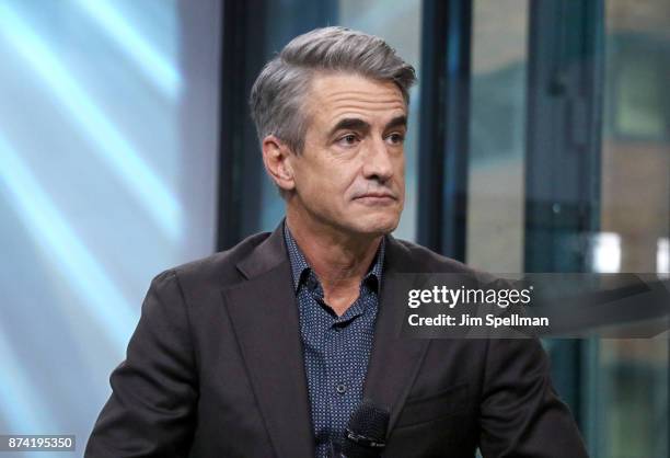 Actor Dermot Mulroney attends Build to Discuss "The Christmas Train" at Build Studio on November 14, 2017 in New York City.