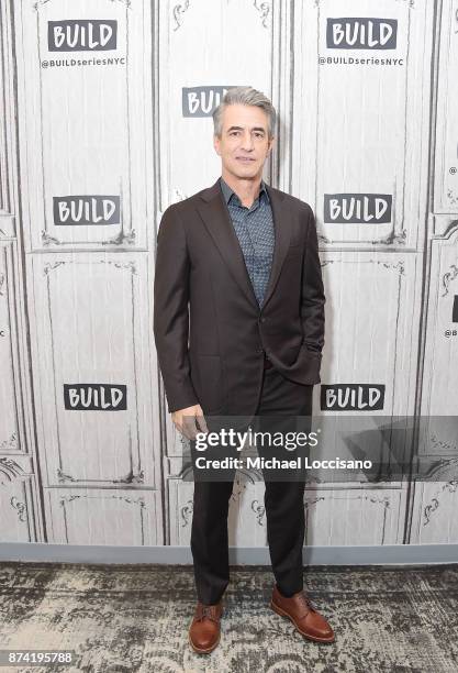 Actor Dermot Mulroney visits Build Studio to discuss his movie "The Christmas Train" on November 14, 2017 in New York City.