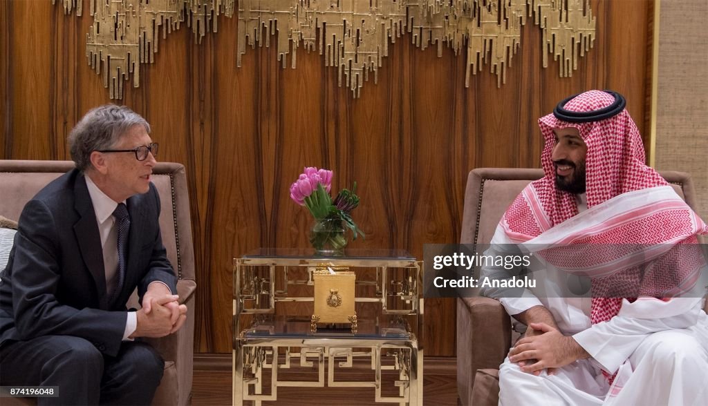 Mohammad bin Salman-Bill Gates meeting in Riyadh