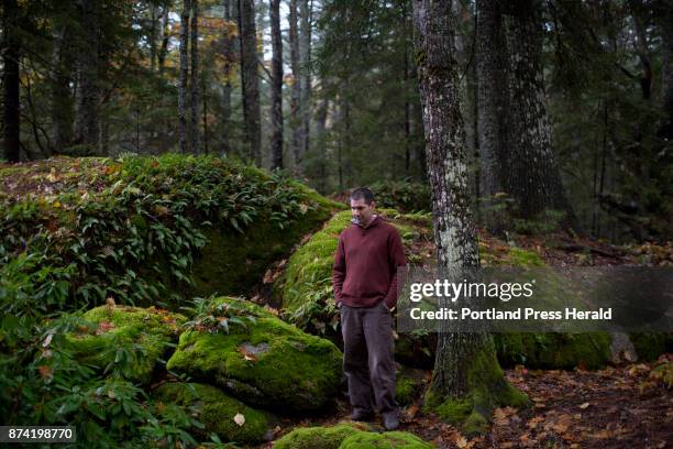 Mark Elwin poses for a portrait near his parents' home. Elwin tested positive for anaplasmosis in 2015, was hospitalized, and he said he's been...
