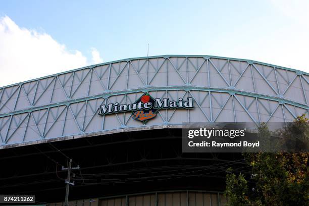 Minute Maid Park, home of the Houston Astros baseball team in Houston, Texas on November 6, 2017.