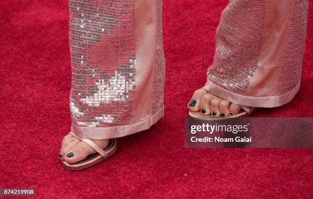 Singer Rachel Platten, shoe detail, attends the 2017 Glamour Women of The Year Awards at Kings Theatre on November 13, 2017 in New York City.