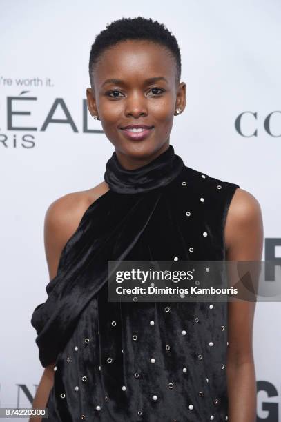 Flaviana Matata attends Glamour's 2017 Women of The Year Awards at Kings Theatre on November 13, 2017 in Brooklyn, New York.