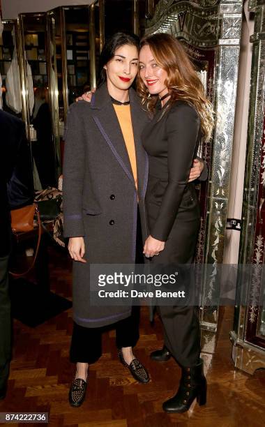 Caroline Issa and Alice Temperley attend "The Spirit of Bentley: Be Extraordinary" book launch on November 14, 2017 in London, United Kingdom.