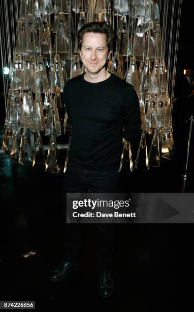Lee Ingleby attends the unveiling of 'The Tree of Glass' by Lee Broom with Nude at Aqua Shard on November 14, 2017 in London, England.