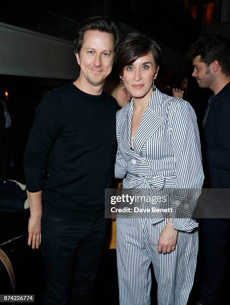 Lee Ingleby and Vicky McClure attend the unveiling of 'The Tree of Glass' by Lee Broom with Nude at Aqua Shard on November 14, 2017 in London,...