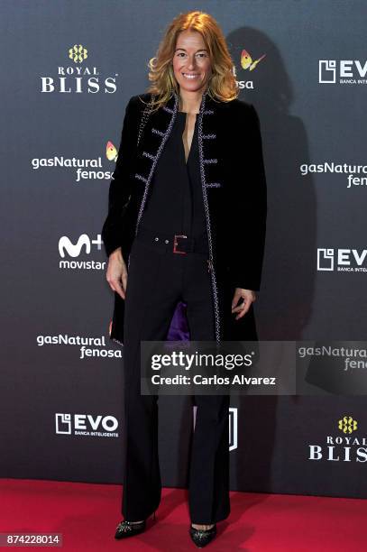 Monica Martin Luque attends 'La Liga de La Justicia' premiere at the Kinepolis cinema on November 14, 2017 in Madrid, Spain.