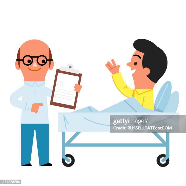 doctors visit - frustrated doctor stock illustrations