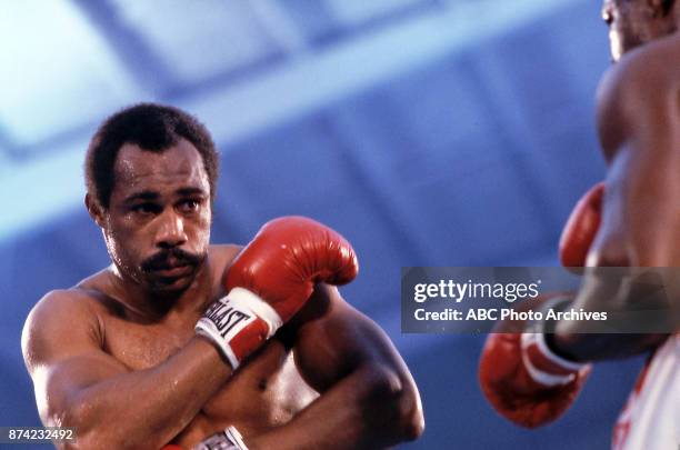 Ken Norton, Larry Holmes boxing at Caesars Palace, June 9, 1978.