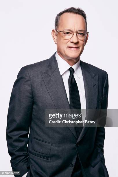Actor Tom Hanks poses for a portrait at the 31st Annual American Cinematheque Awards Gala at The Beverly Hilton Hotel on November 10, 2017 in Beverly...