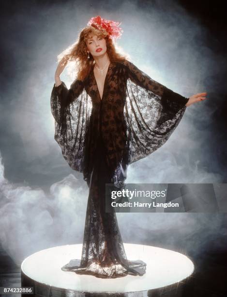 Harry Langdon fashion photos: Model Dagmar Peterson poses for a portrait wearing Ellene Warren Designs in 1980 in Los Angeles, California.