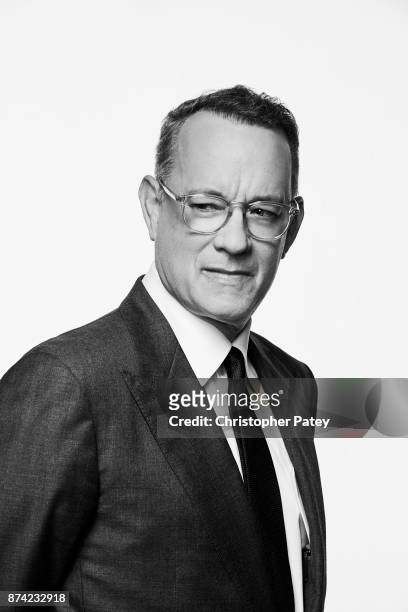Actor Tom Hanks poses for a portrait at the 31st Annual American Cinematheque Awards Gala at The Beverly Hilton Hotel on November 10, 2017 in Beverly...
