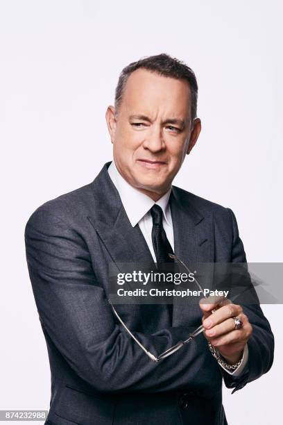 Actor Tom Hanks poses for a portrait at the 31st Annual American Cinematheque Awards Gala at The Beverly Hilton Hotel on November 10, 2017 in Beverly...