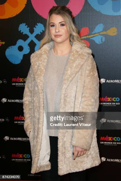 Youtuber Enjoy Phenix attends "Coco" Special Screening at Le Grand Rex on November 14, 2017 in Paris, France.