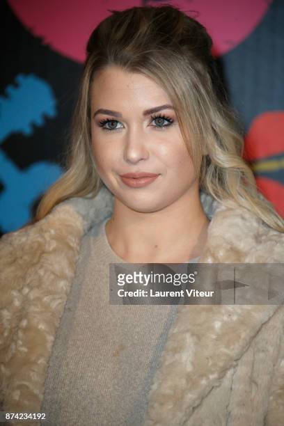 Youtuber Enjoy Phenix attends "Coco" Special Screening at Le Grand Rex on November 14, 2017 in Paris, France.