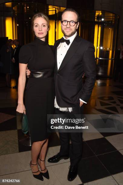 Elize du Toit and Rafe Spall attend The Sugarplum Dinner 2017 in aid of type 1 diabetes charity JDRF at The V&A on November 14, 2017 in London,...