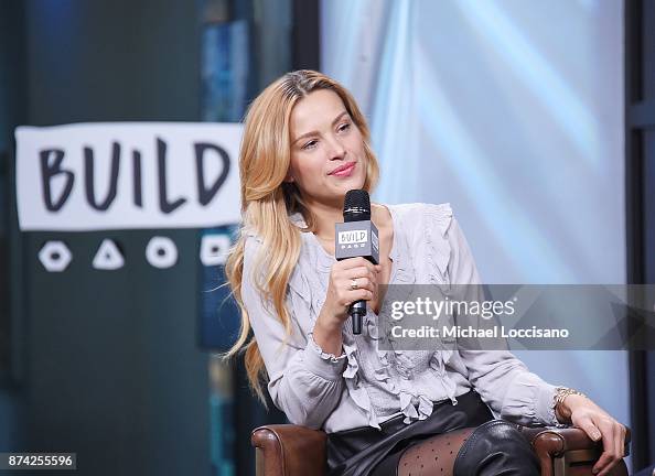 Model Petra Nemcova visits Build Studio to discuss the initiative she