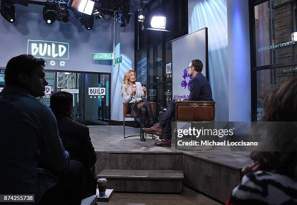 Model Petra Nemcova visits Build Studio to discuss the initiative she