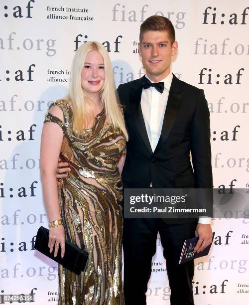 Isabelle Marino Trapnell and Ryan Hoffman attend the 2017 Trophee Des Arts Awards Gala at The Plaza Hotel on November 13, 2017 in New York City.