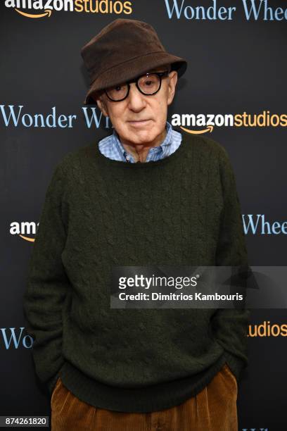 Woody Allen attends the "Wonder Wheel" screening at Museum of Modern Art on November 14, 2017 in New York City.