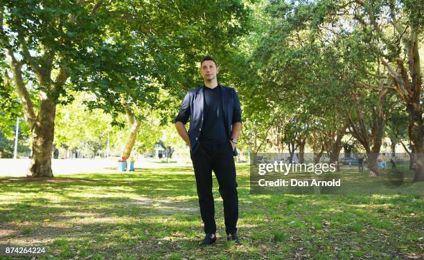 Olympic great and Gay Marriage advocate Ian Thorpe strikes a reflective pose just prior to the result announcement on November 15, 2017 in Sydney,...