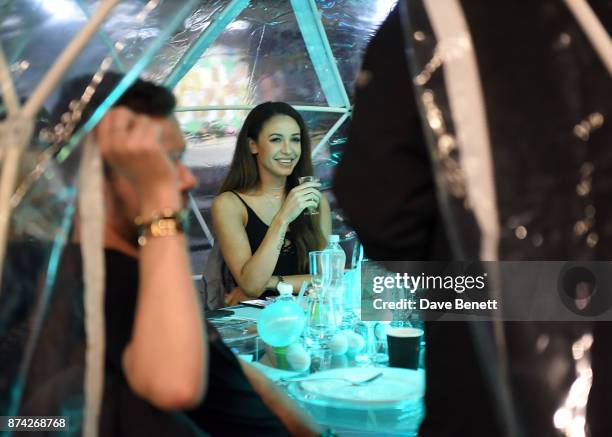 Danielle Peazer attends the EOS Lip Balm Winter Lips Party at Southbank Centre on November 14, 2017 in London, England.