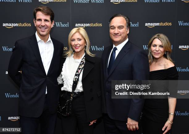 Pavlos, Crown Prince of Greece, RE, Marie-Chantal, Crown Princess of Greece, Jim Belushi and Jennifer Sloan attend the "Wonder Wheel" screening at...