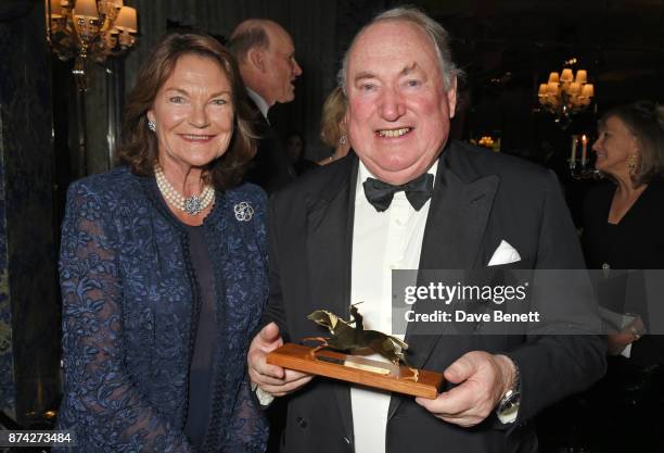 Antoinette Oppenheimer and Anthony Oppenheimer attend The Cartier Racing Awards 2017 at The Dorchester on November 14, 2017 in London, England.