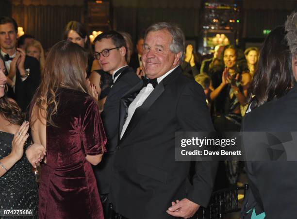 Award of Merit winner Sir Michael Stoute attends The Cartier Racing Awards 2017 at The Dorchester on November 14, 2017 in London, England.