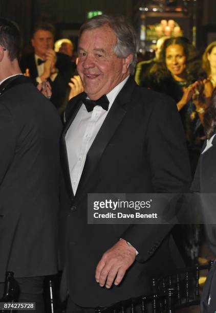 Award of Merit winner Sir Michael Stoute attends The Cartier Racing Awards 2017 at The Dorchester on November 14, 2017 in London, England.
