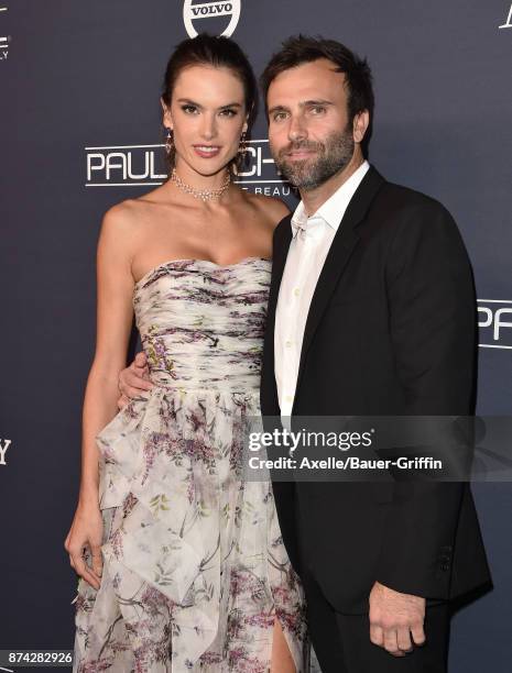 Model/actress Alessandra Ambrosio and Jamie Mazur attend the 2017 Baby2Baby Gala at 3LABS on November 11, 2017 in Culver City, California.