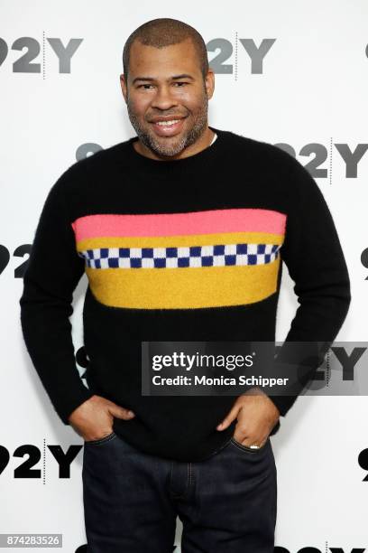 Actor and filmmaker Jordan Peele attends 92Y Presents Get Out: Jordan Peele In Conversation With Seth Meyers at 92nd Street Y on November 14, 2017 in...