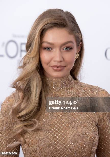Gigi Hadid attends the 2017 Glamour Women of The Year Awards at Kings Theatre on November 13, 2017 in New York City.