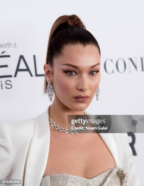 Bella Hadid attends the 2017 Glamour Women of The Year Awards at Kings Theatre on November 13, 2017 in New York City.