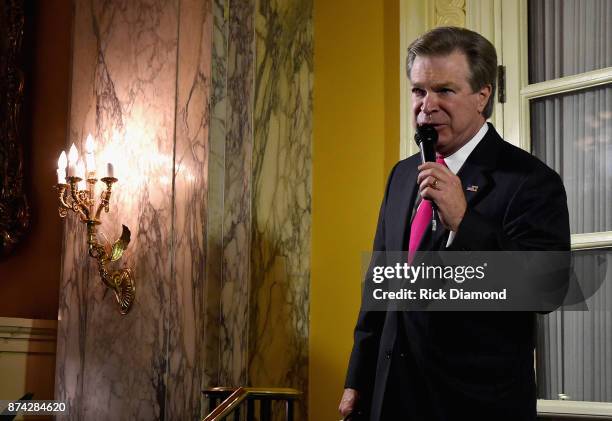 President Steve Tolman speaks onstage during the 2017 NATD Honors Gala at Hermitage Hotel on November 14, 2017 in Nashville, Tennessee.