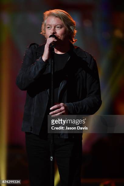 Recording Artist Phillip Sweet of Little Big Town performs on stage during the 2017 CMA Country Christmas at The Grand Ole Opry on November 14, 2017...