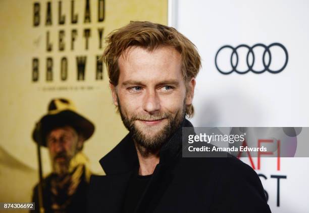 Actor Joe Anderson arrives at the AFI FEST 2017 Presented By Audi screening of "The Ballad Of Lefty Brown" at the Egyptian Theatre on November 14,...