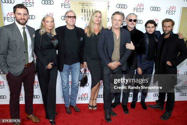 Jared Moshe, Margaret DeVogelaere, Peter Fonda, Dina Livingston, Bill Pullman, Tommy Flanagan, Diego Josef, and Joe Anderson attend AFI Fest's Los...