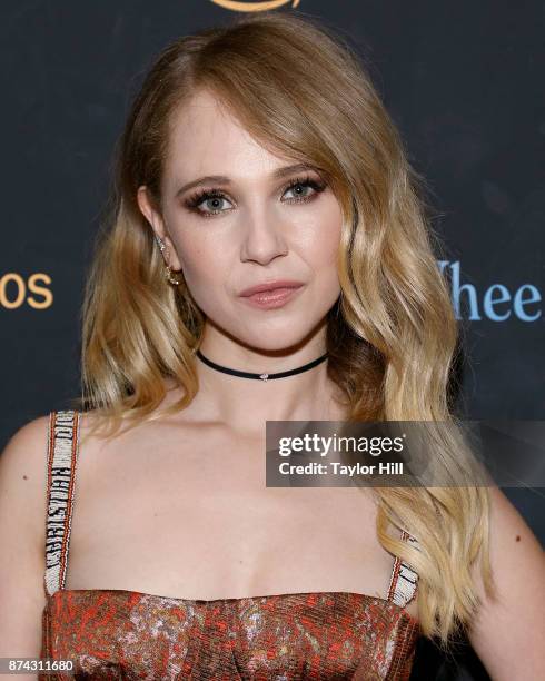 Juno Temple attends the premiere of "Wonder Wheel" at Museum of Modern Art on November 14, 2017 in New York City.