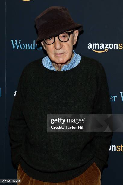 Woody Allen attends the premiere of "Wonder Wheel" at Museum of Modern Art on November 14, 2017 in New York City.