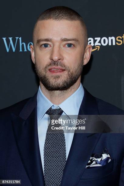 Justin Timberlake attends the premiere of "Wonder Wheel" at Museum of Modern Art on November 14, 2017 in New York City.